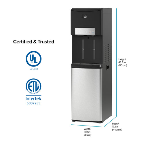 Brio 420 Ice Dispenser & Bottom Load Water Cooler