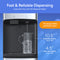 The Bottom Load Bullet Ice & Hot/Cold Water Dispenser - Model 520 Ice features a tall spout that easily pours water into a clear pitcher. With its 10.5-inch dispense height and spacious 4.5-inch drip tray depth, it’s ideal for filling large bottles and pitchers.