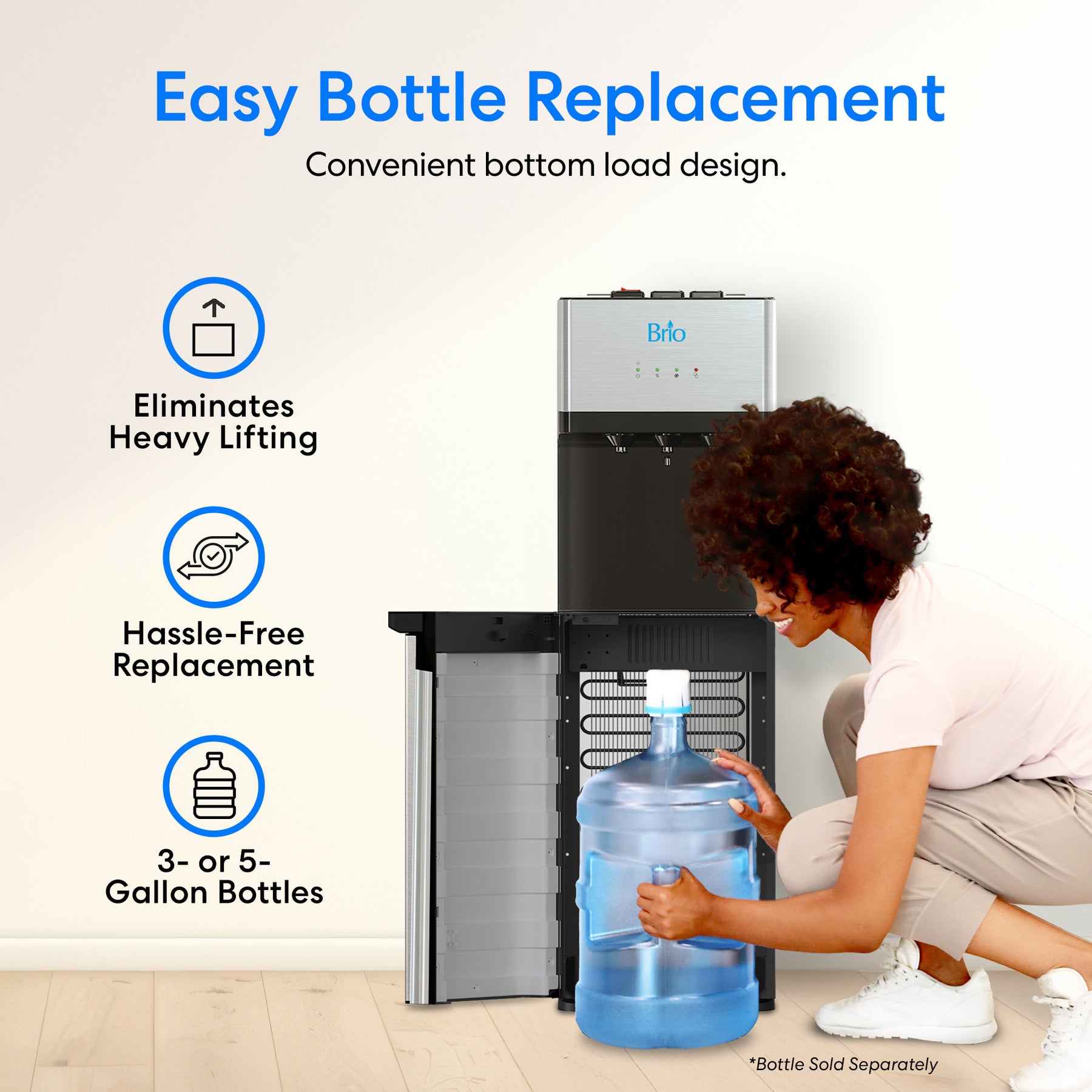 Brio 500 Series Self-Cleaning Bottom Load Water Cooler