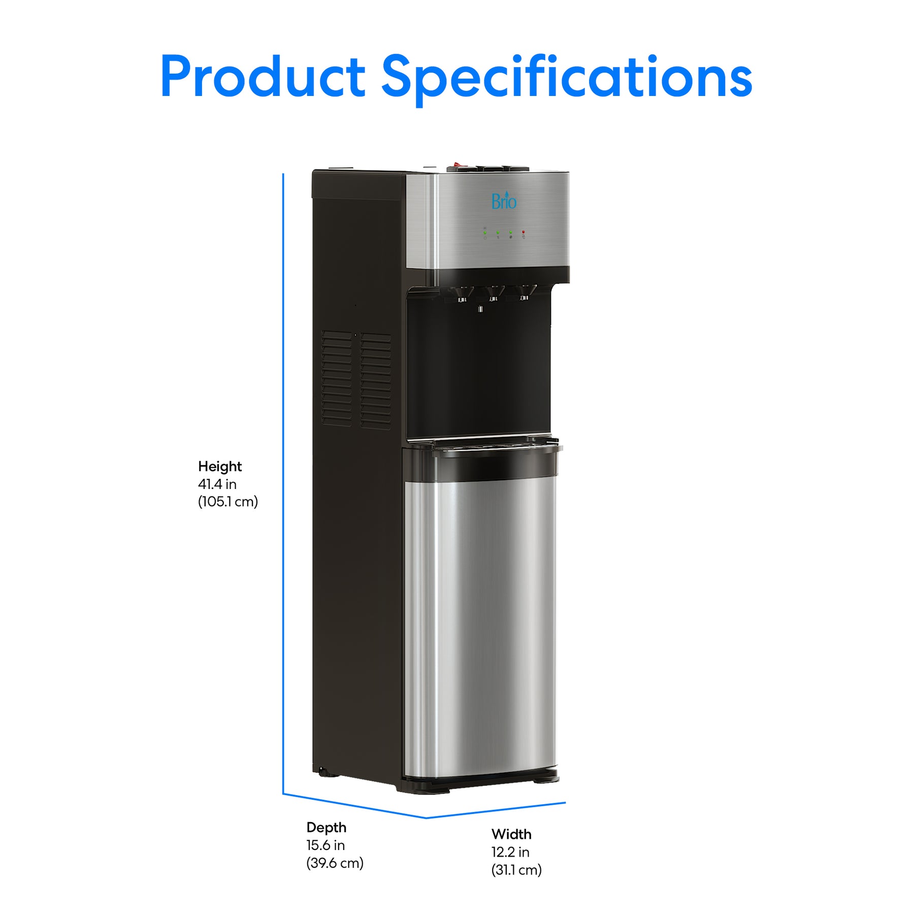 Brio 500 Series Self-Cleaning Bottom Load Water Cooler