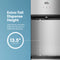 Introducing the Stainless Steel Bottom Load Water Dispenser - Model 530 BL, featuring an extra-tall 13.5-inch (34.3 cm) dispense height for effortless filling of tall glasses and bottles. With stainless steel reservoirs and a convenient design showcased against a blue background, this dispenser delivers premium features for your hydration needs.