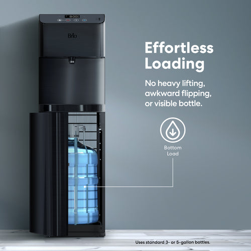 Brio Moderna Touchless Black Stainless Bottom Load Water Cooler