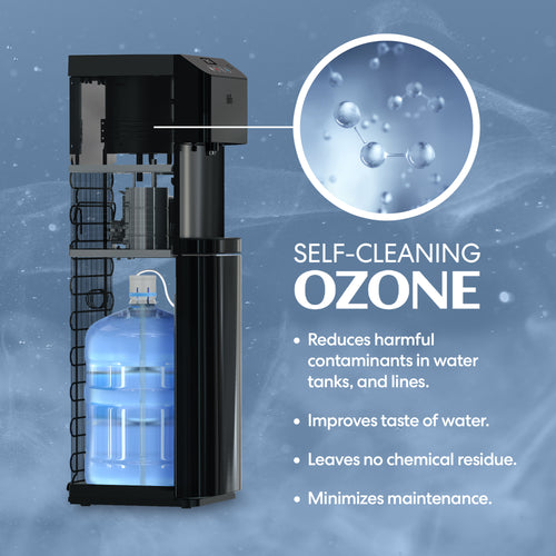 Brio Moderna Touchless Black Stainless Bottom Load Water Cooler