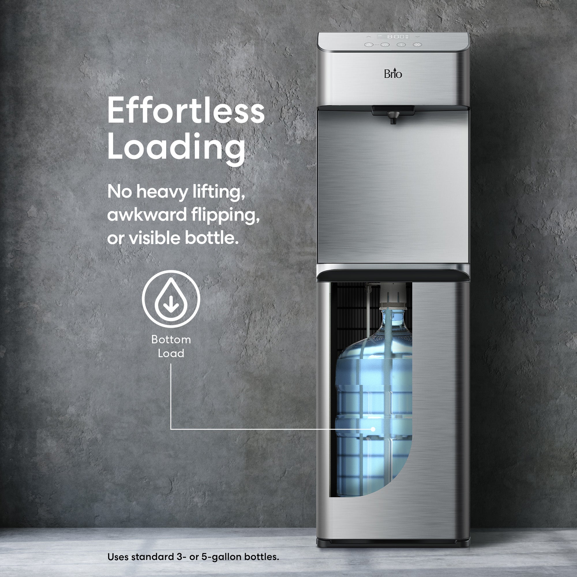 Moderna 730 Series Self-Cleaning Bottom Load Water Cooler | Brio