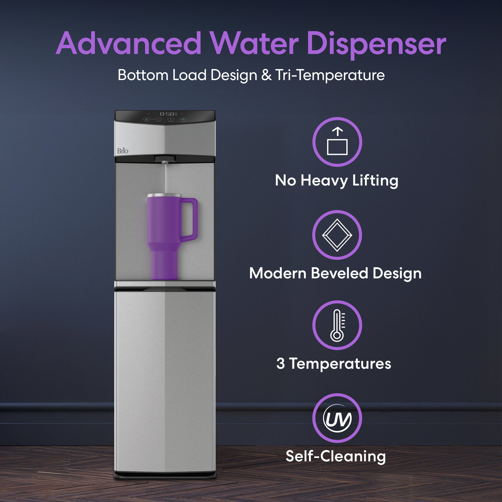 Brio 745 Series Self Cleaning Bottom Load Water Cooler