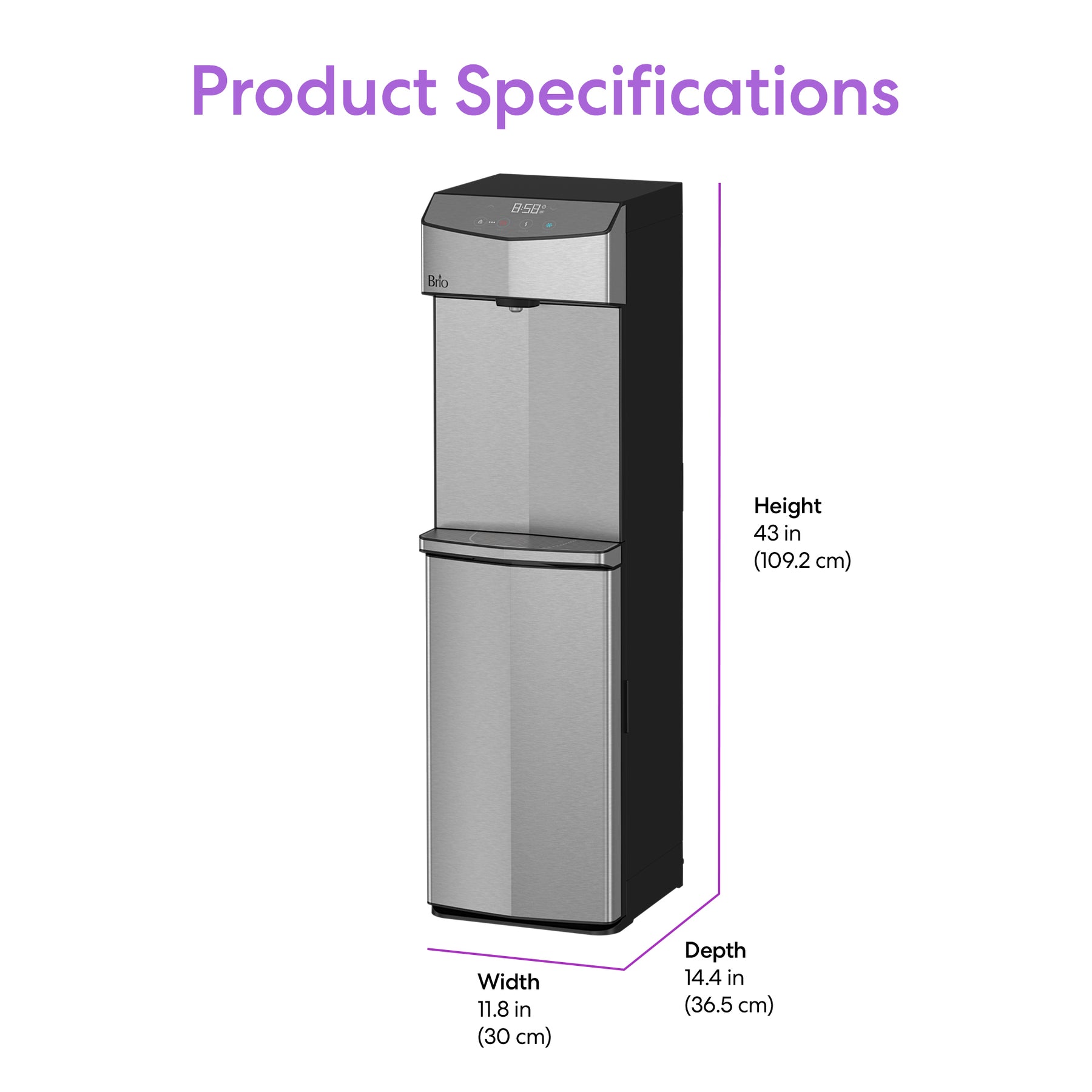 Brio 745 Series Self-Cleaning Bottom Load Water Cooler