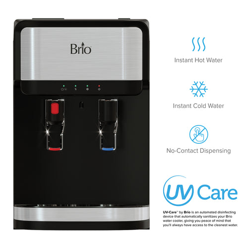 Brio 300 Series 3-Stage Stainless Steel Bottleless Countertop Water Cooler
