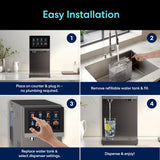 Brio Q60 4-Stage RO Sparkling Countertop Water Dispenser