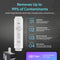 Infographic for the Reverse Osmosis Sparkling Countertop Water Dispenser - Q60 showcases a 4-stage filtration system—sediment, activated carbon, reverse osmosis, and post carbon—that removes up to 99% of contaminants. The image also features advanced UV self-cleaning technology, making it ideal for both pure water and sparkling water dispensing.
