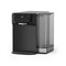 The 2-Stage Sparkling Countertop Water Dispenser - 630 Series, black with a digital control panel and a transparent refillable 5L tank, is displayed on a white background.