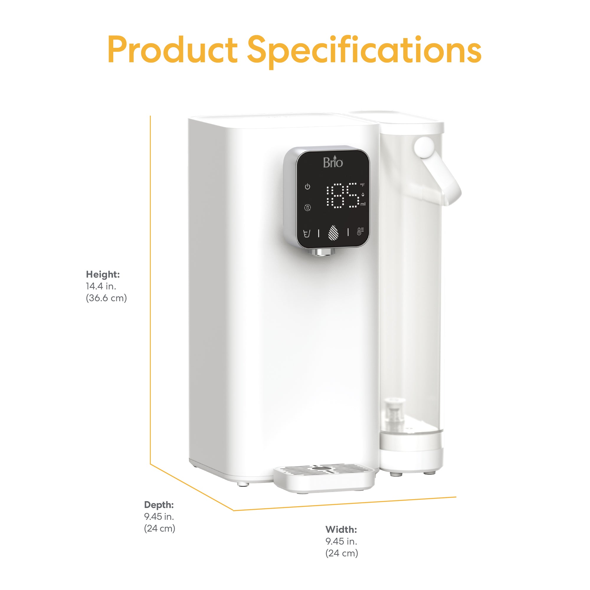 Countertop 3 Stage Filtered Water Dispenser & Refillable Tank