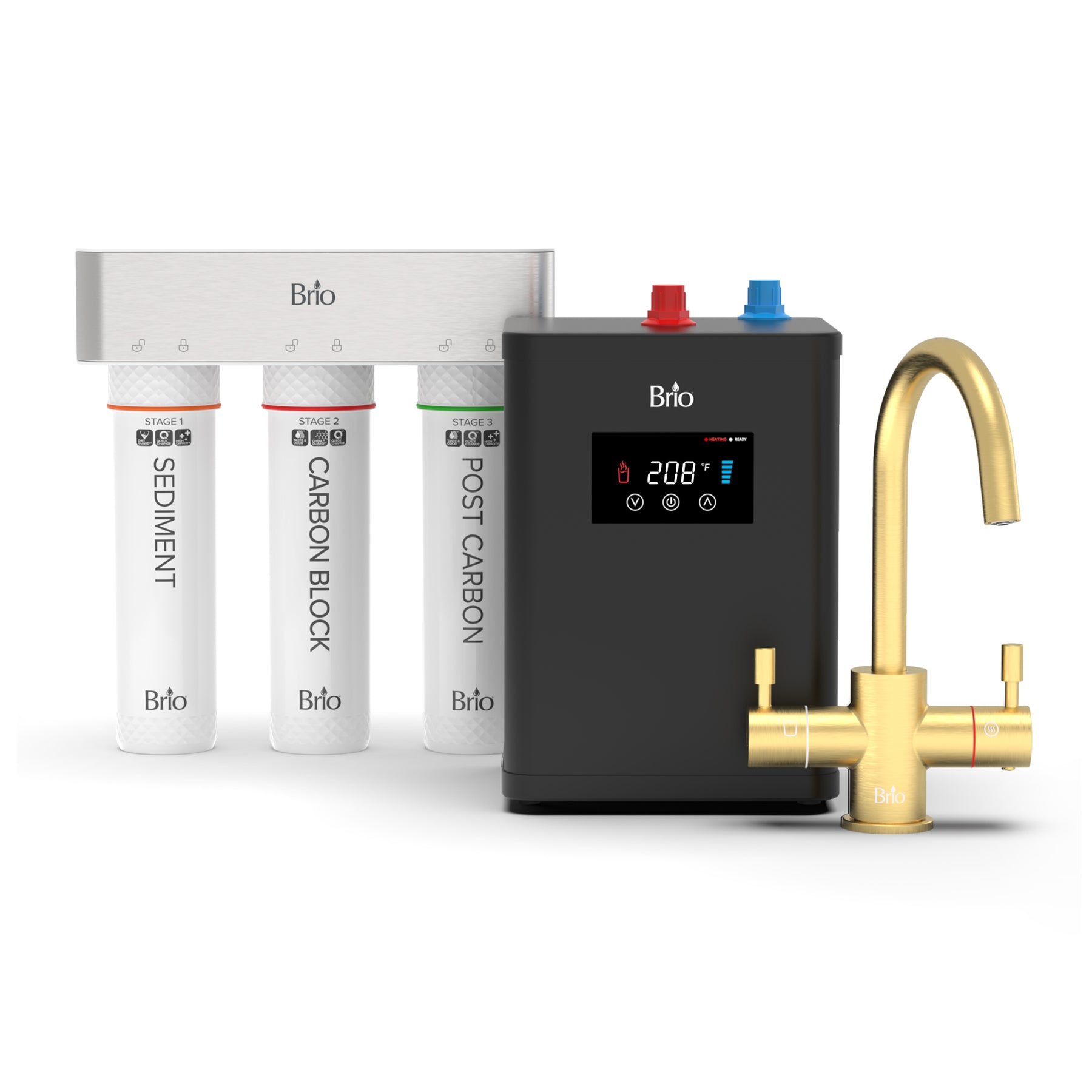 Brio 3-Stage Digital Instant Hot Water Undersink Dispenser System