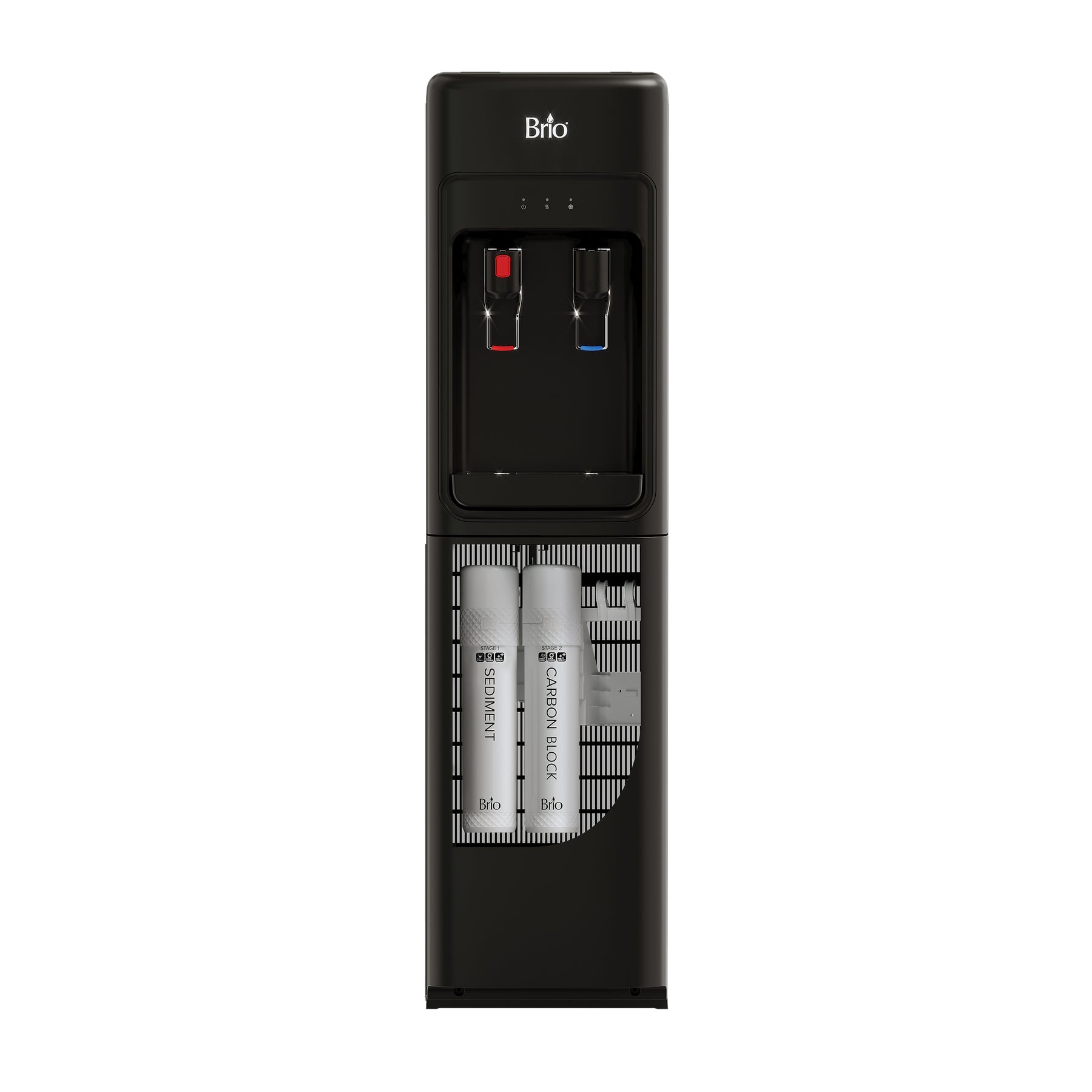 Enfriador de agua sin botella de 2 etapas Brio 300 Slim Series negro