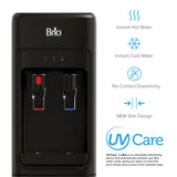 Brio 300 Slim Series 2-Stage Black Bottleless Water Cooler