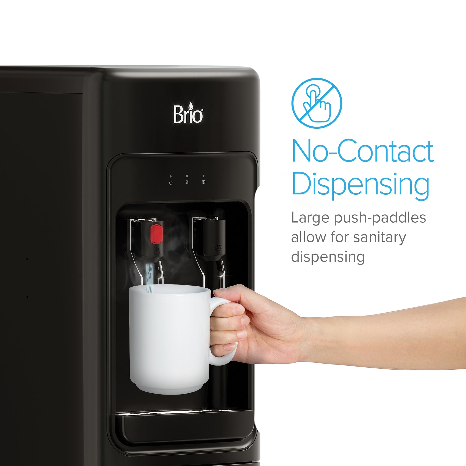 Enfriador de agua sin botella de 2 etapas Brio 300 Slim Series negro