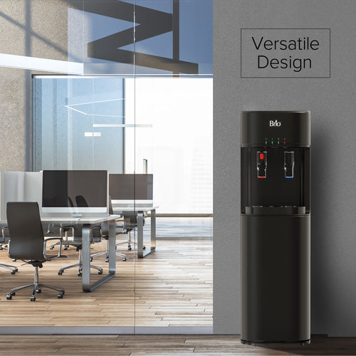 Brio 300 Series 4-Stage UF Black Bottleless Water Cooler