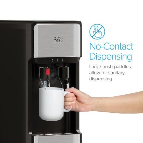 Brio 300 Slim Series 2-Stage Stainless Steel Bottleless Water Cooler