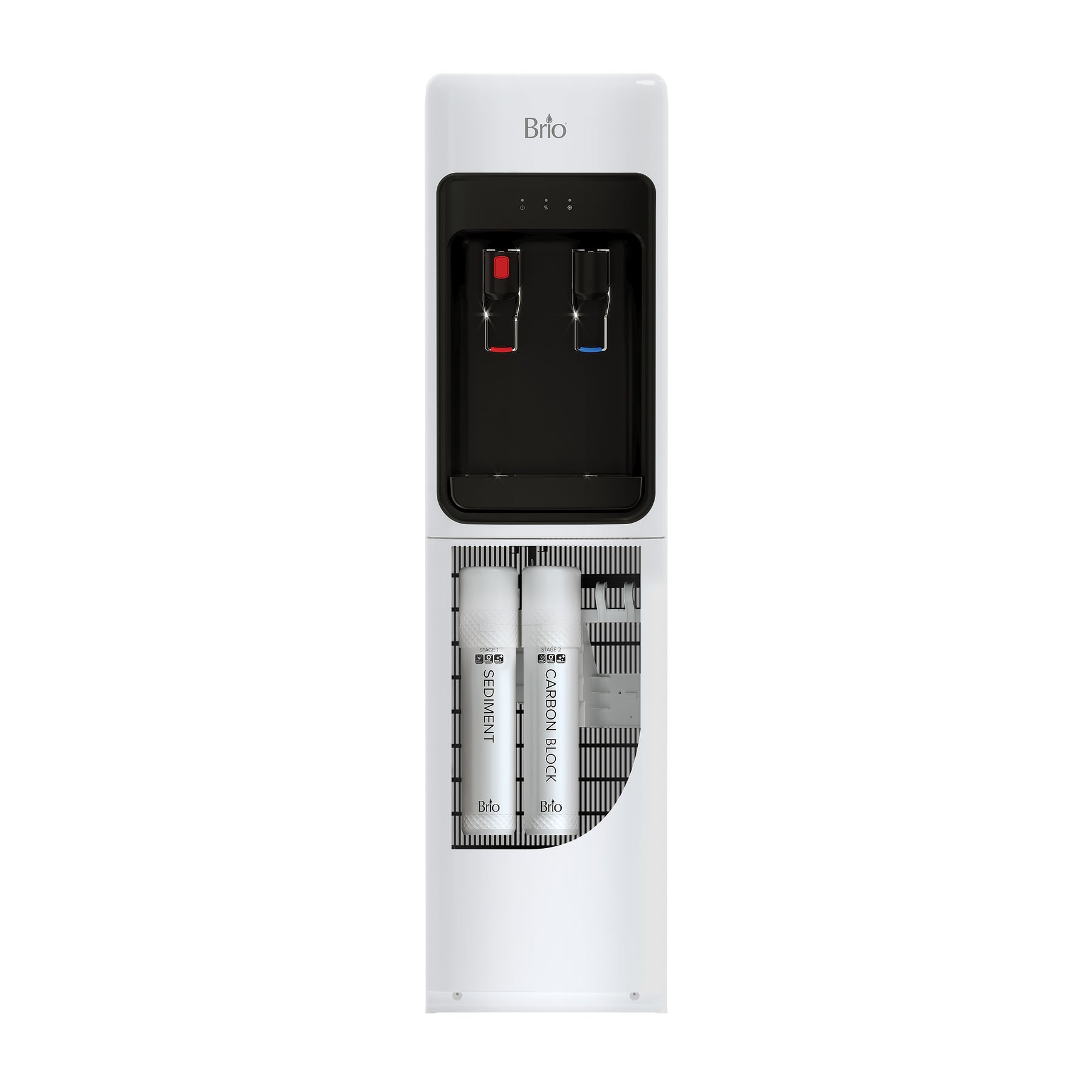 Enfriador de agua sin botella de 2 etapas Brio 300 Slim Series Blanco