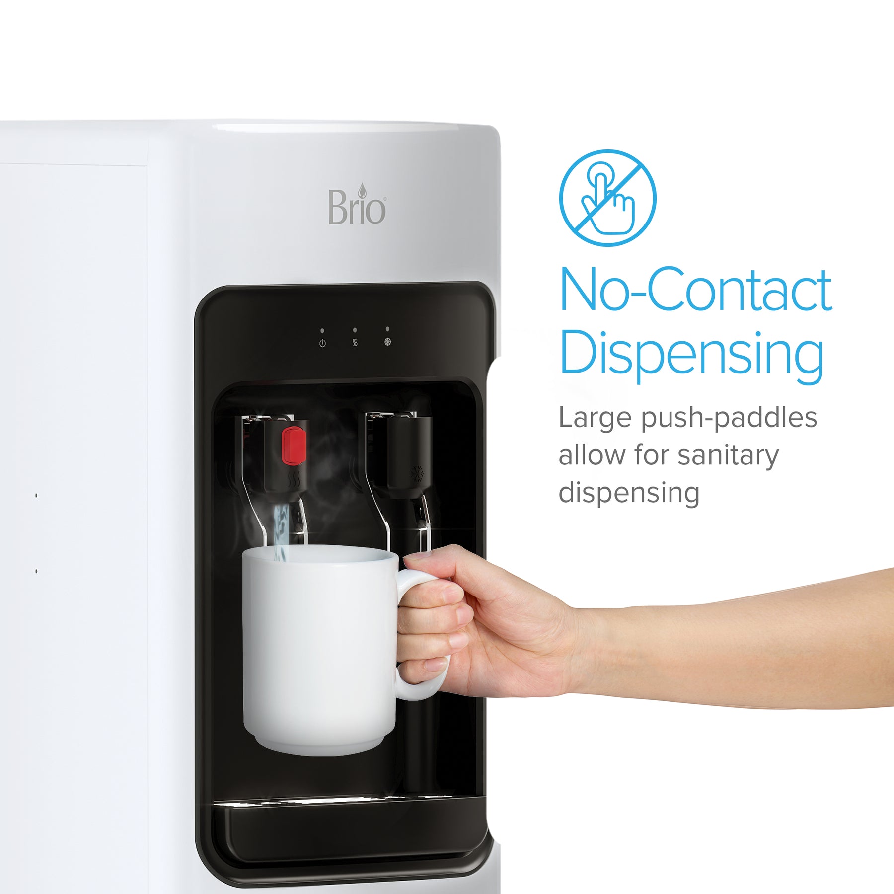 Enfriador de agua sin botella de 2 etapas Brio 300 Slim Series Blanco
