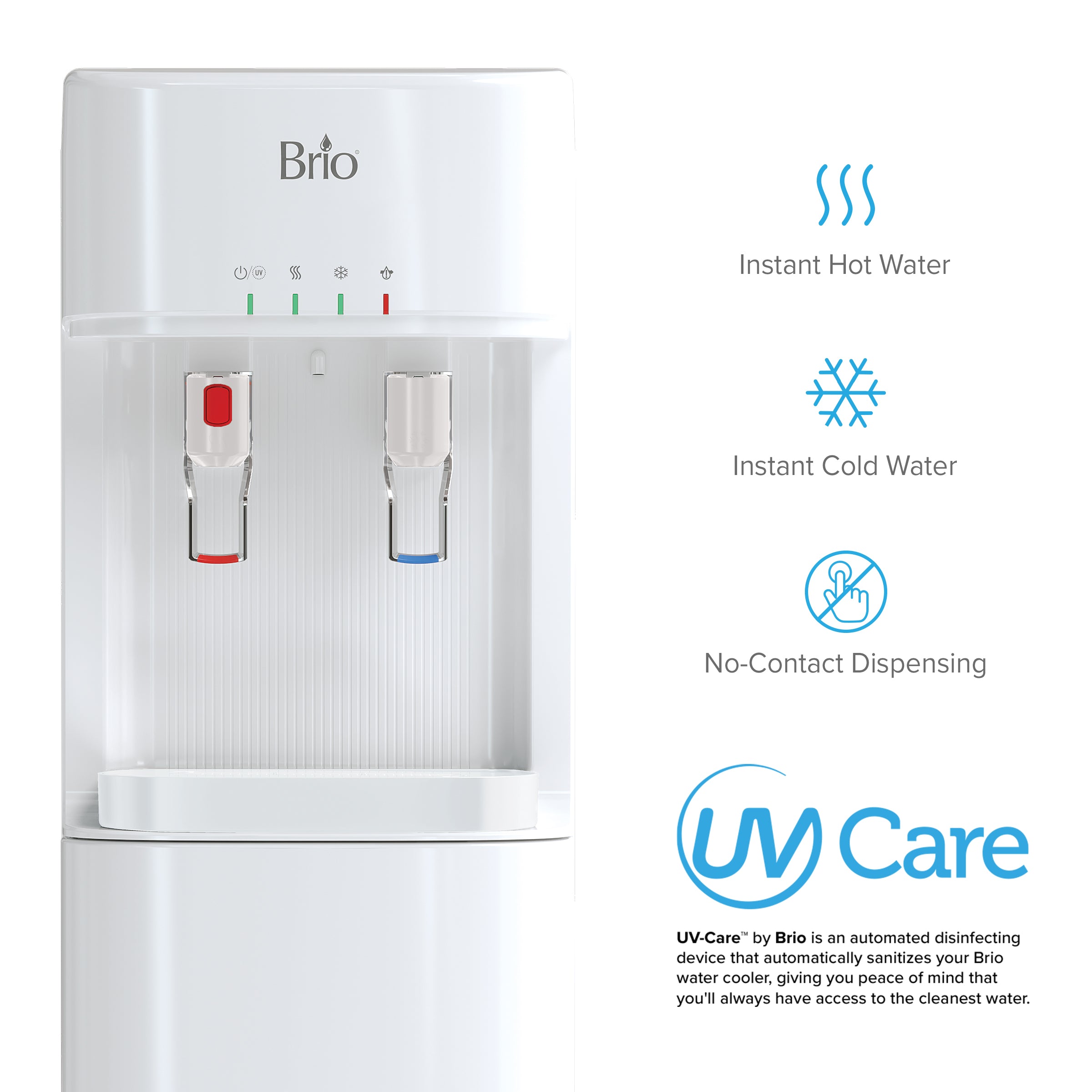 3-Stage White Bottleless Water Cooler - 300 Series