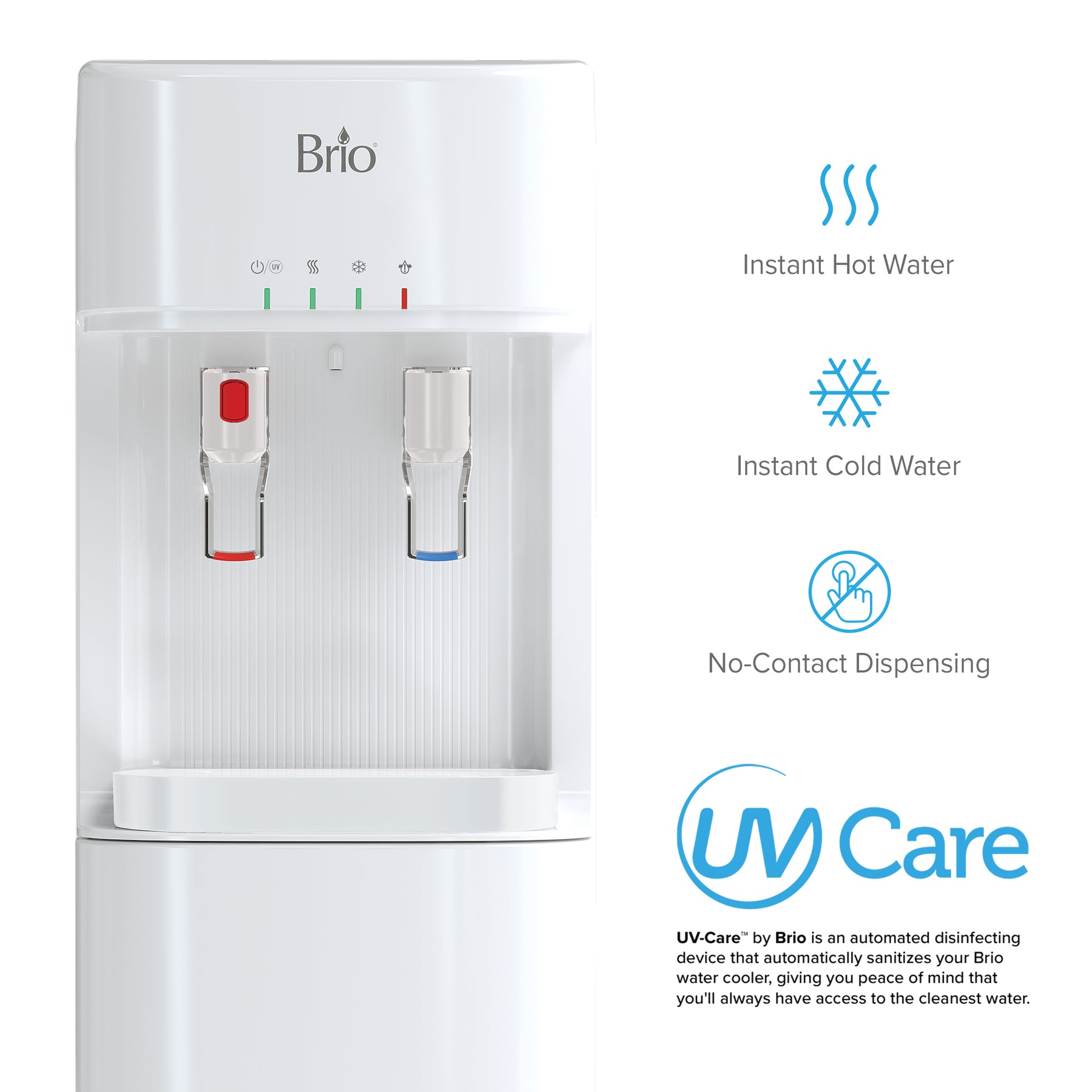 Enfriador de agua sin botella UF de 4 etapas Serie Brio 300 Blanco