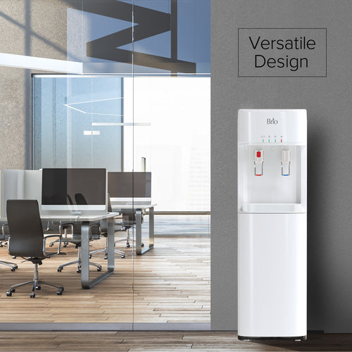 Brio 300 Series 4-Stage UF White Bottleless Water Cooler