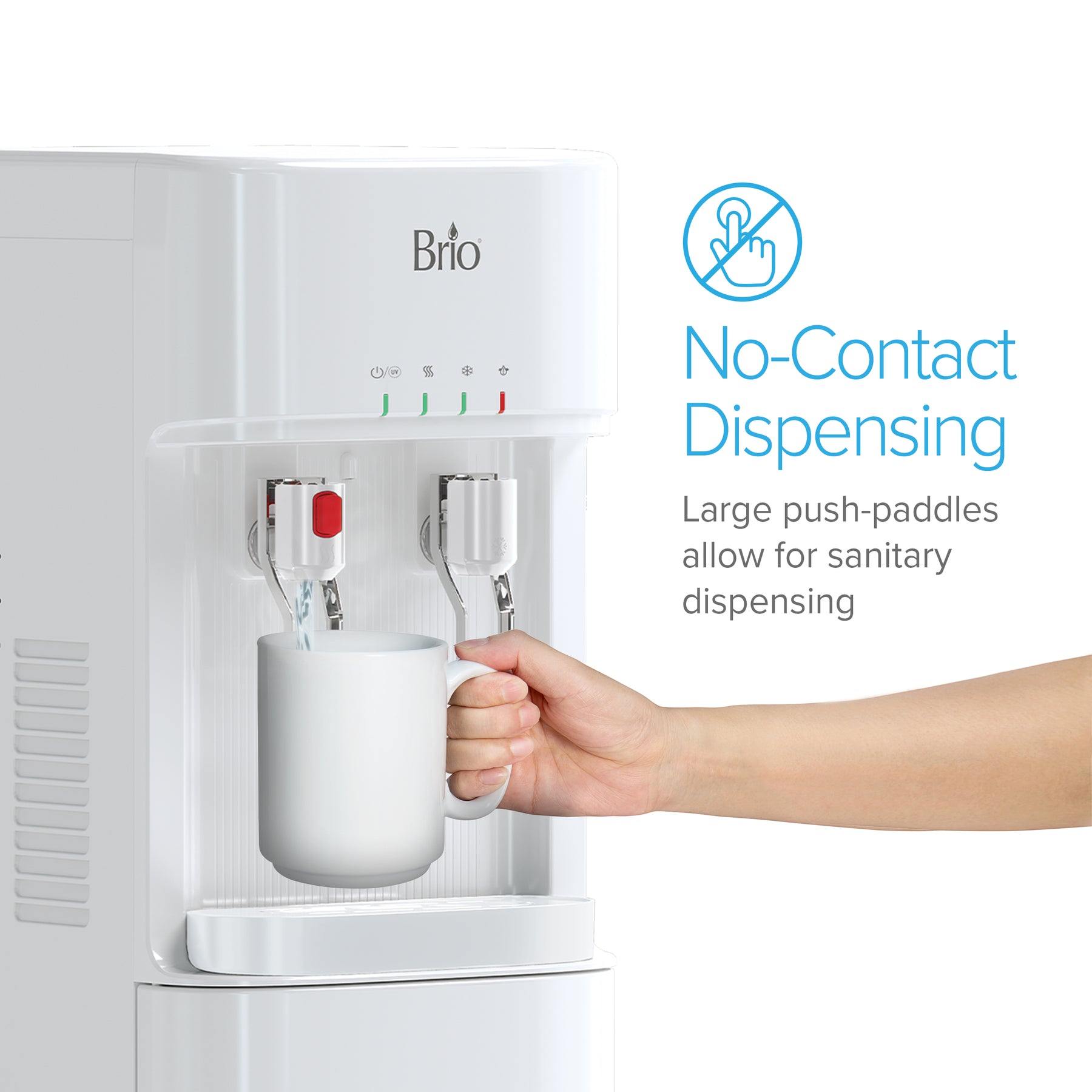 Enfriador de agua sin botella UF de 4 etapas Serie Brio 300 Blanco