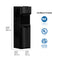 Black Stainless Ultrafiltration Bottleless Water Dispenser - 520 with a slim, rectangular design. Dimensions: height 41.4″ (105.1 cm), depth 14.3″ (36.3 cm), and width 12.2″ (31.1 cm). Features advanced ultrafiltration technology and displays NSF, UL, and ETL certification badges on the right.