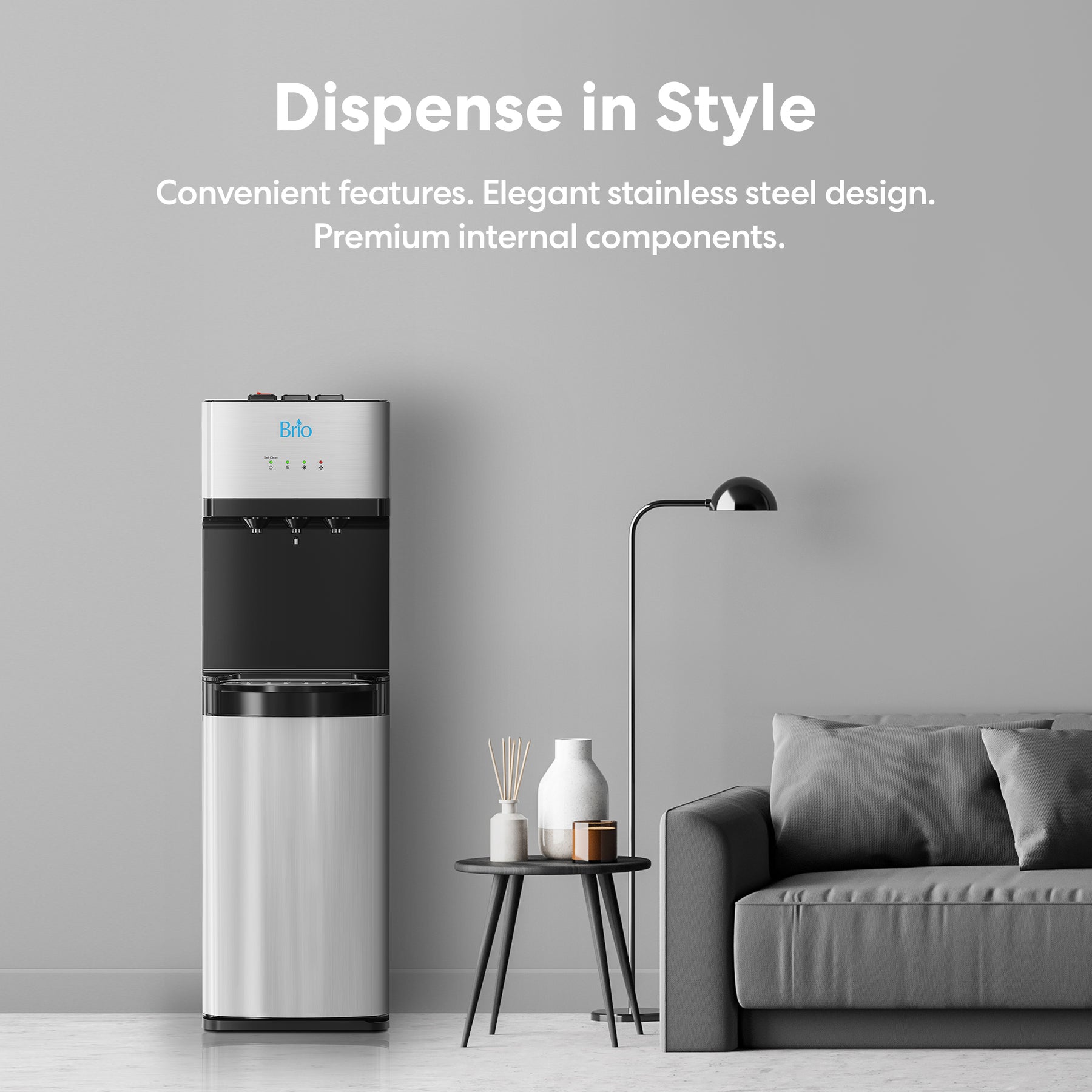 Brio 500 Series 4-Stage UF Bottleless Water Cooler