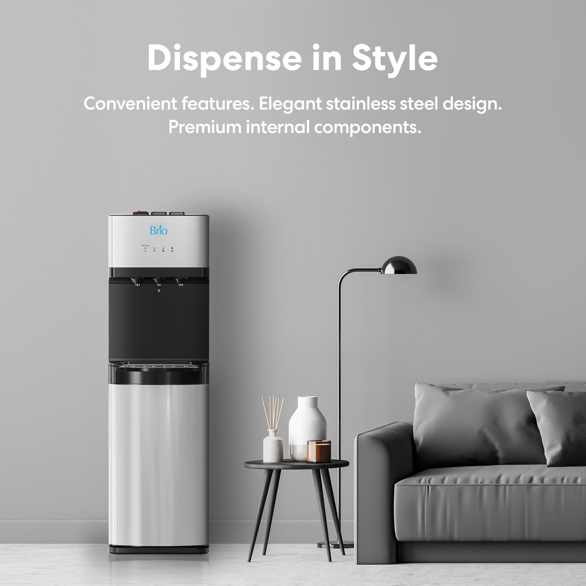 500 Series 4Stage Bottleless Water Cooler Brio Brio Water