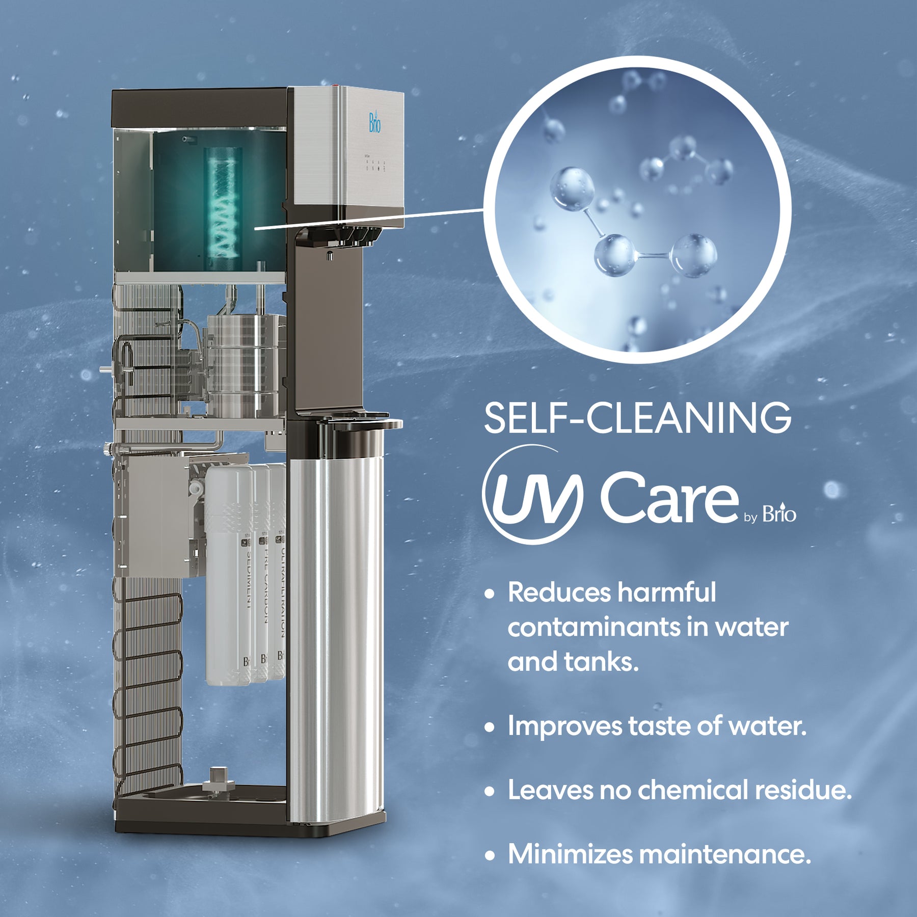Brio 500 Series 4-Stage UF Bottleless Water Cooler