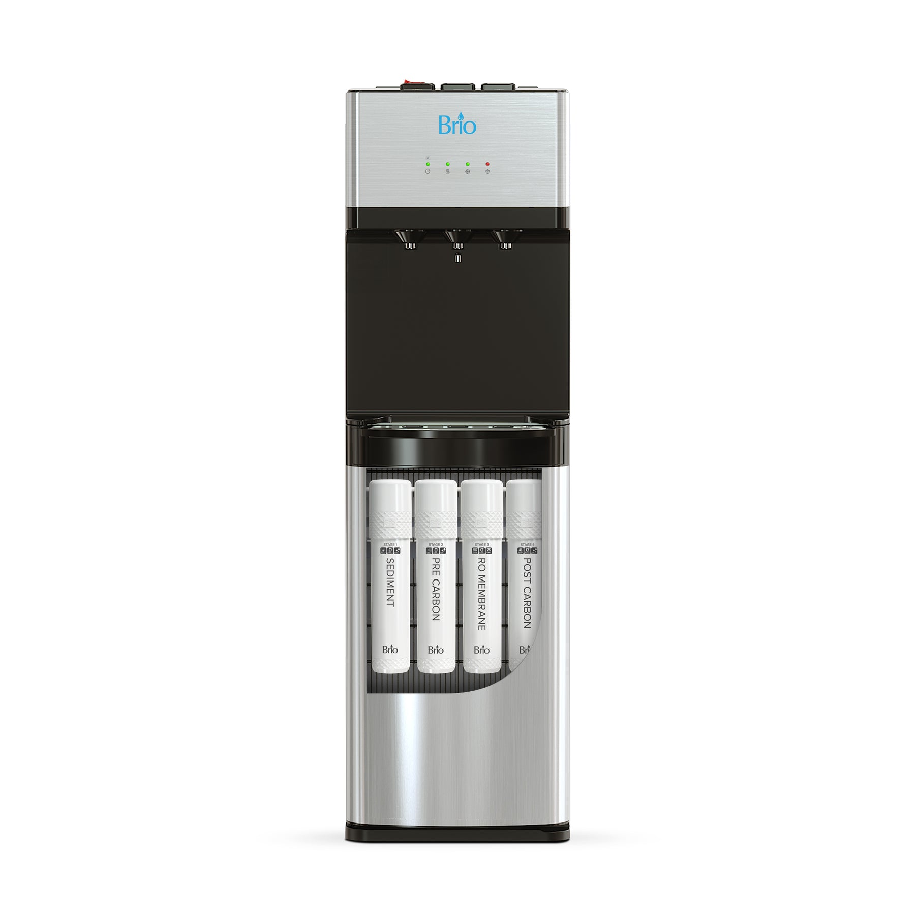 Brio 500 Series 4-Stage Reverse Osmosis Stainless Bottleless Water Cooler