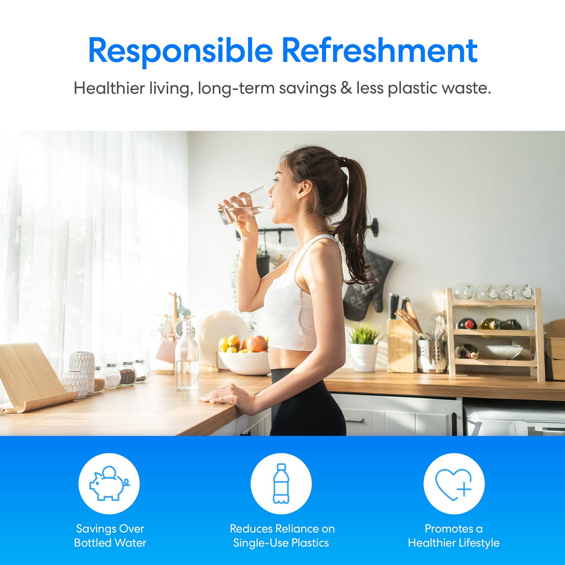 Brio 500 Series 4-Stage Reverse Osmosis Stainless Bottleless Water Cooler