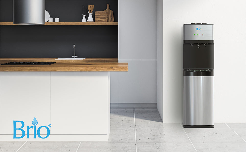 Brio 500 Series 4Stage Reverse Osmosis Bottleless Water Cooler Stainl