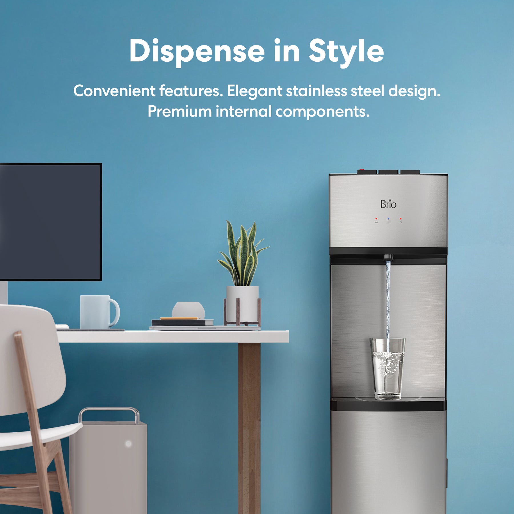 Brio 530 Series 3-Stage Bottleless Water Cooler