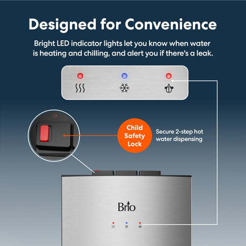 Brio 530 Series 3-Stage Bottleless Water Cooler