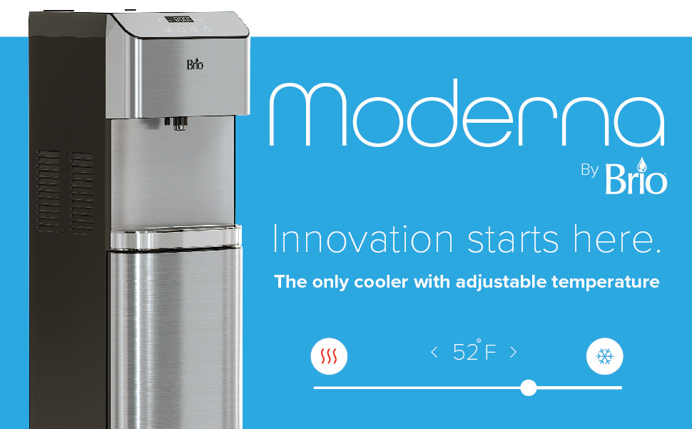 Brio Moderna Countertop Water Cooler, Filter And Dispenser – Blue