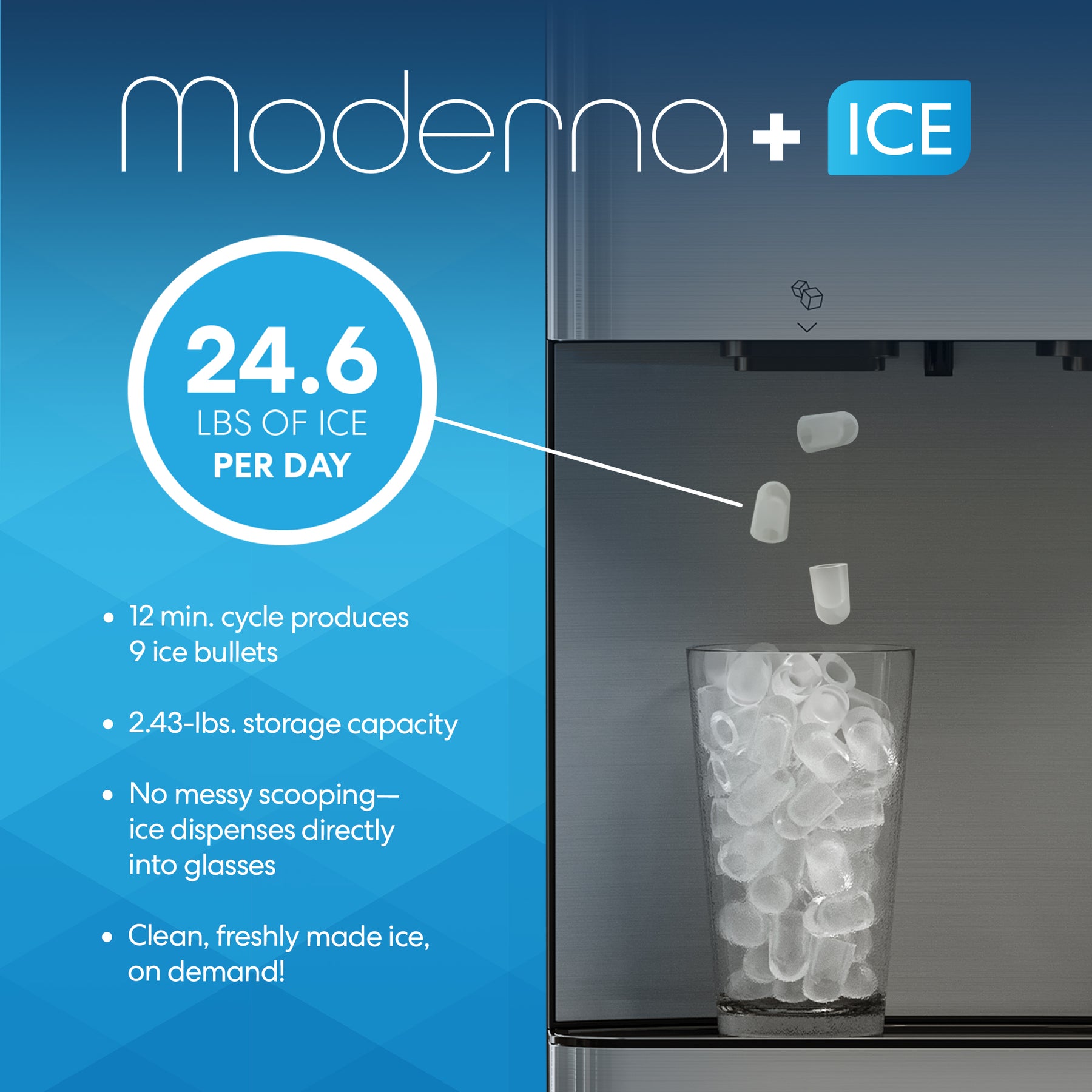 Brio Moderna 3-Stage Ice Dispenser & Bottleless Water Cooler