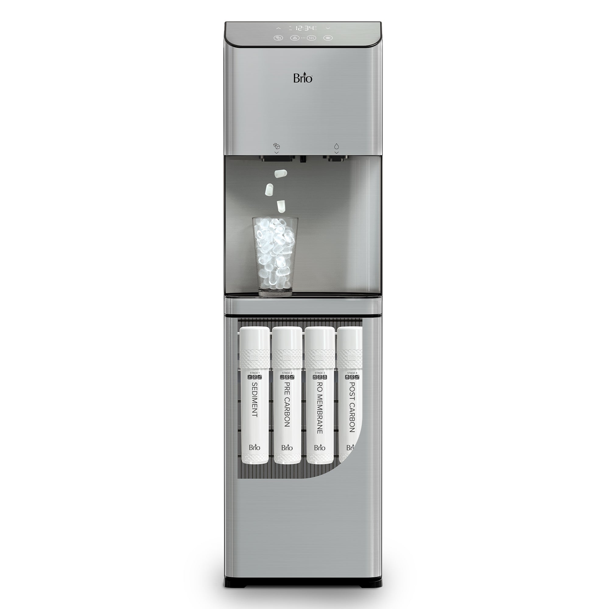 Brio Moderna 4-Stage Reverse Osmosis Ice Dispenser & Bottleless Water ...