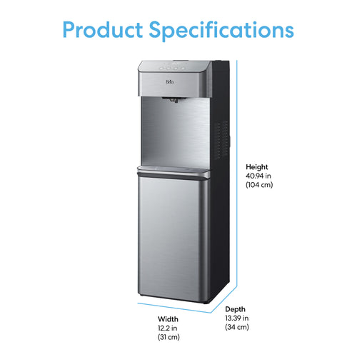 Brio Moderna 730 Series 4-Stage Reverse Osmosis Bottleless Water Cooler