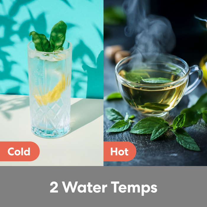 This top load water cooler dispenser hot and cold water.