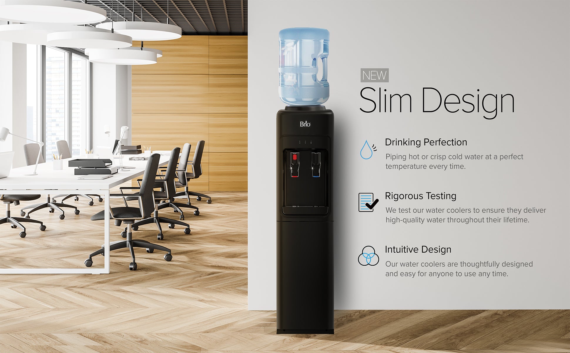 Top Load Hot and Cold Water Dispenser CLTL320BSL– Sleek & Reliable