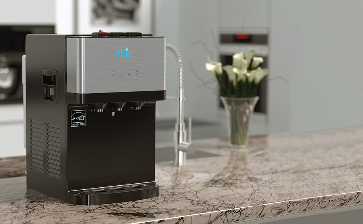 Brio Tritemp 2stage Point of Use Countertop Water Cooler Brio Water