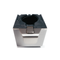 Front View of a stainless steel coffee pod drawer for Brio Cafe 730 Series Water Dispensers with Coffee on a white background.  
