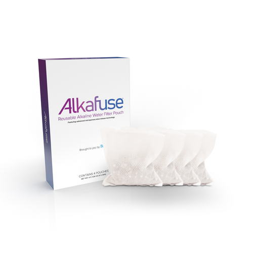 Bolsas de filtro de agua alcalina portátiles Brio Alkafuse (4 bolsas)