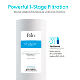 Brio Single Stage Whole House Filtration System – 10" Sediment