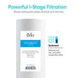 Brio Single Stage Whole House Filtration System – 20" Sediment