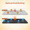 Diagram of the 2-Stage Whole House Filtration System - 20" Anti-Scale: Stage 2 PHO layer treats calcium, magnesium, scale, and corrosion; Stage 2 CTO layer removes chlorine and industrial solvents for hard water filtration.