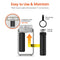 Diagram of the 2-Stage Whole House Filtration System - 20" Anti-Scale wall-mounted unit with two twist-off housings, included wrench, and arrow for easy removal. Text highlights simple maintenance and anti-scale filter for hard water treatment.