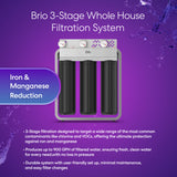 Brio 3-Stage Whole House Filtration System - Iron & Manganese Removal